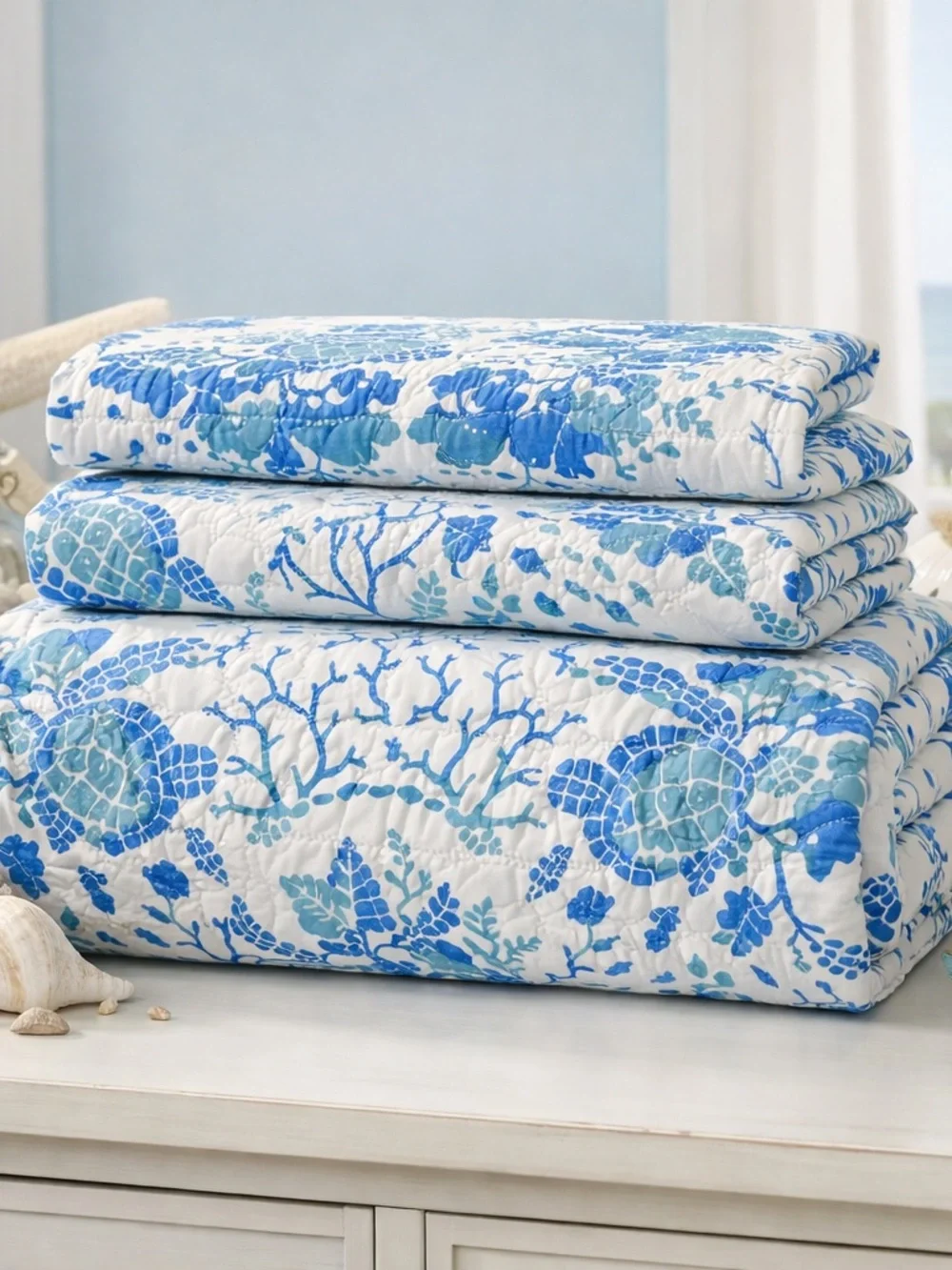 Sand and Sea King Quilt Set